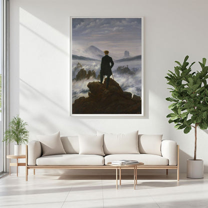 Wanderer above the Sea of Fog | Wooden Framed Poster