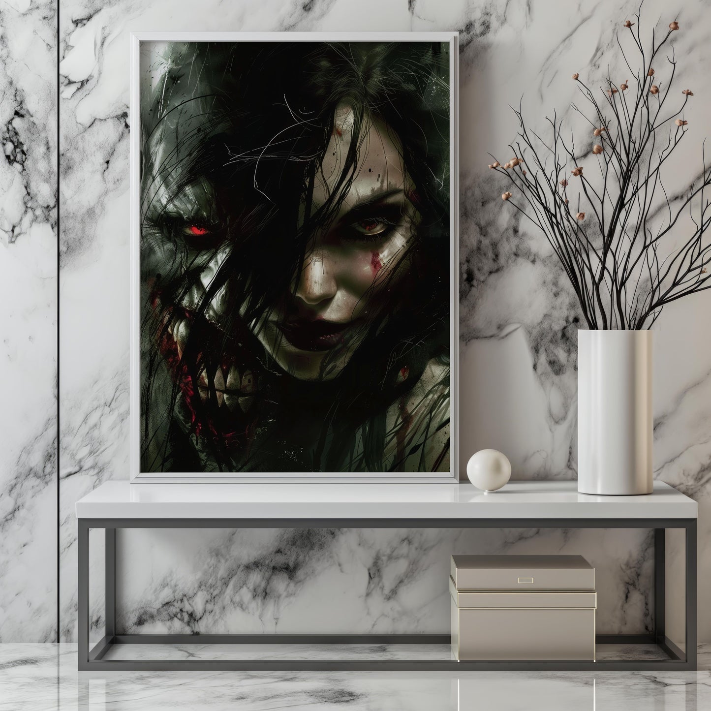 Dualities of Darkness | Wooden Framed Poster