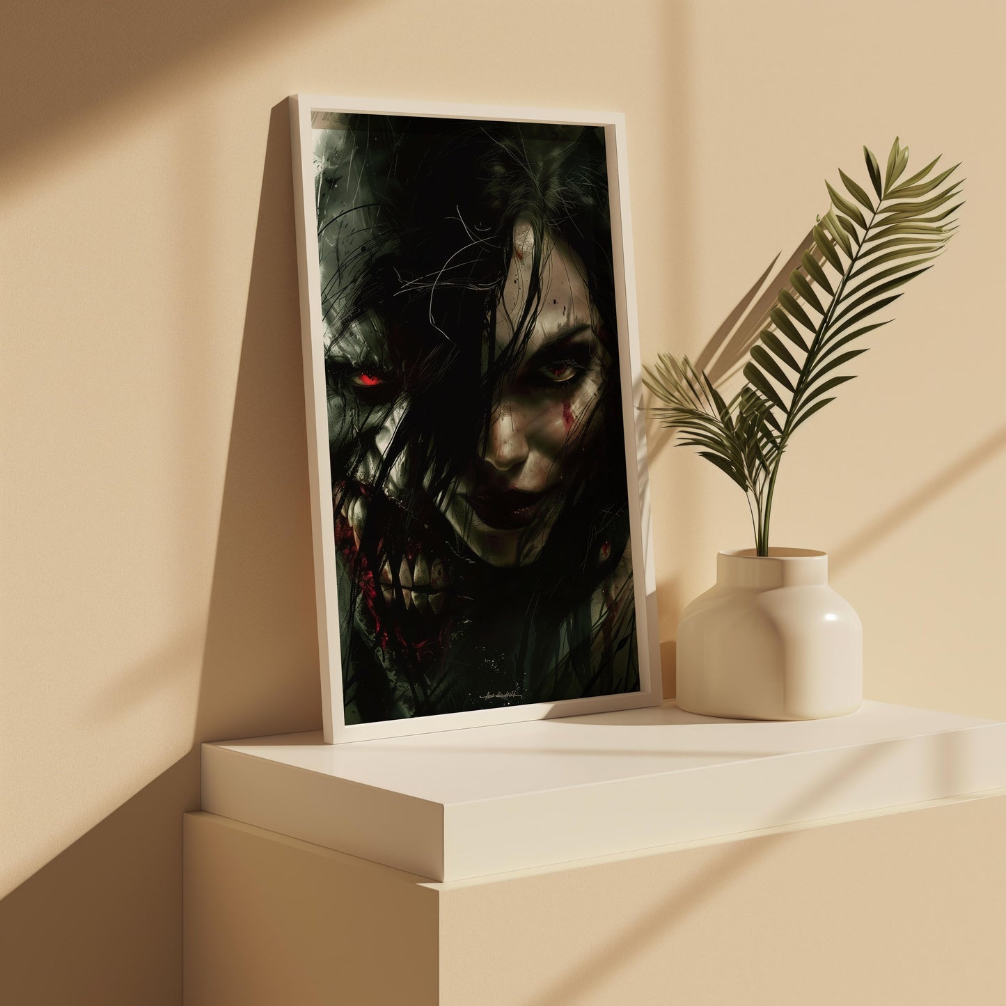 Dualities of Darkness | Premium Wooden Framed Poster