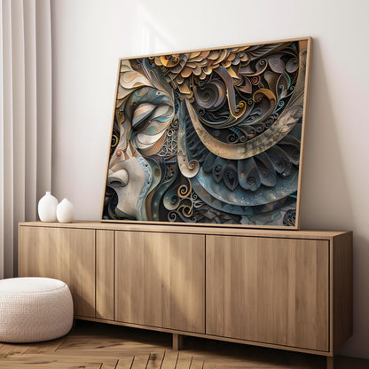 Serenade of the Spirals | Wooden Framed Poster