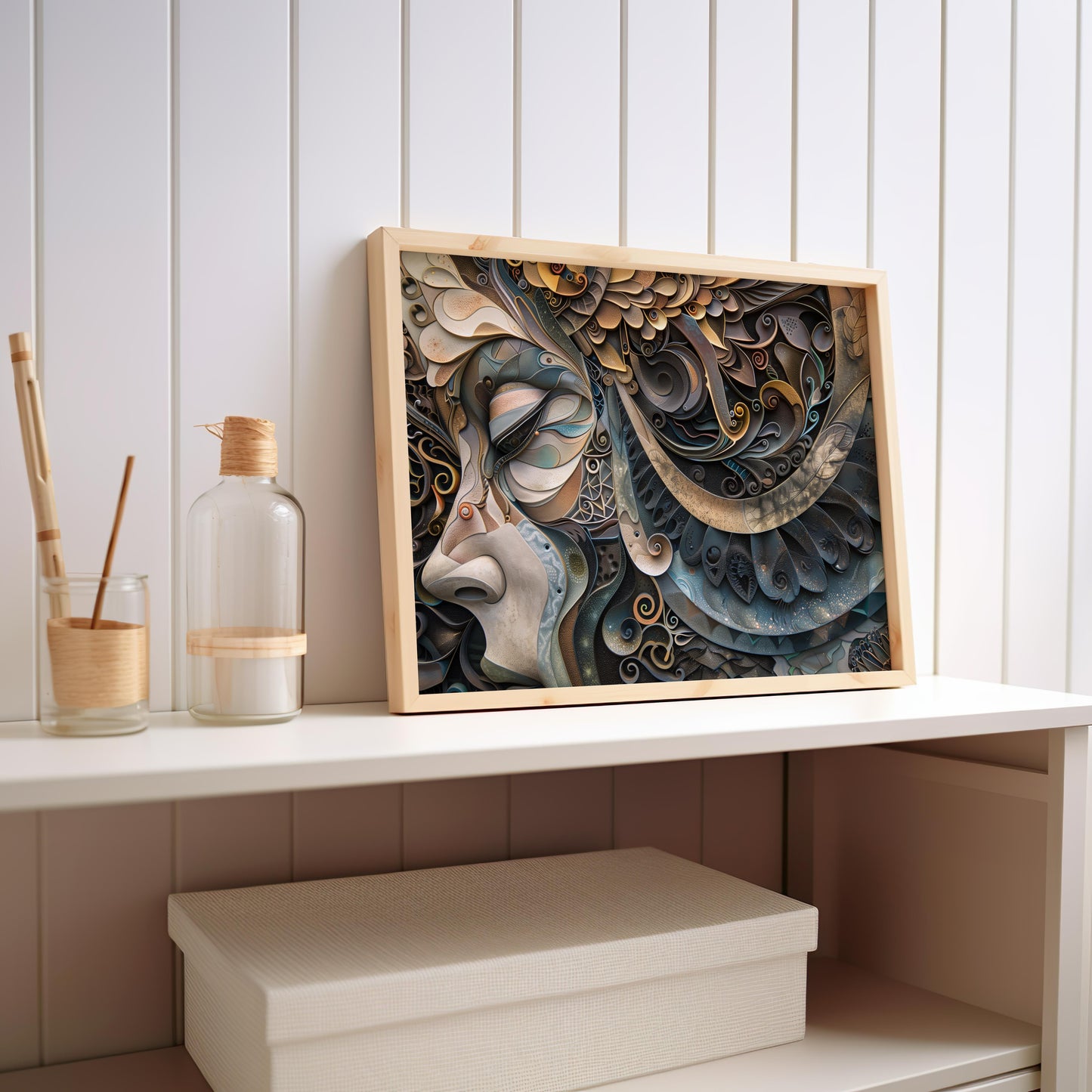 Serenade of the Spirals | Wooden Framed Poster