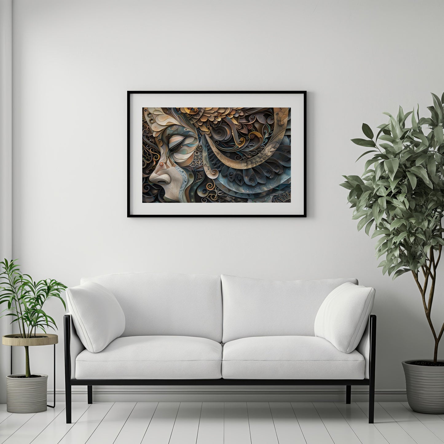 Serenade of the Spirals | Wooden Framed Poster