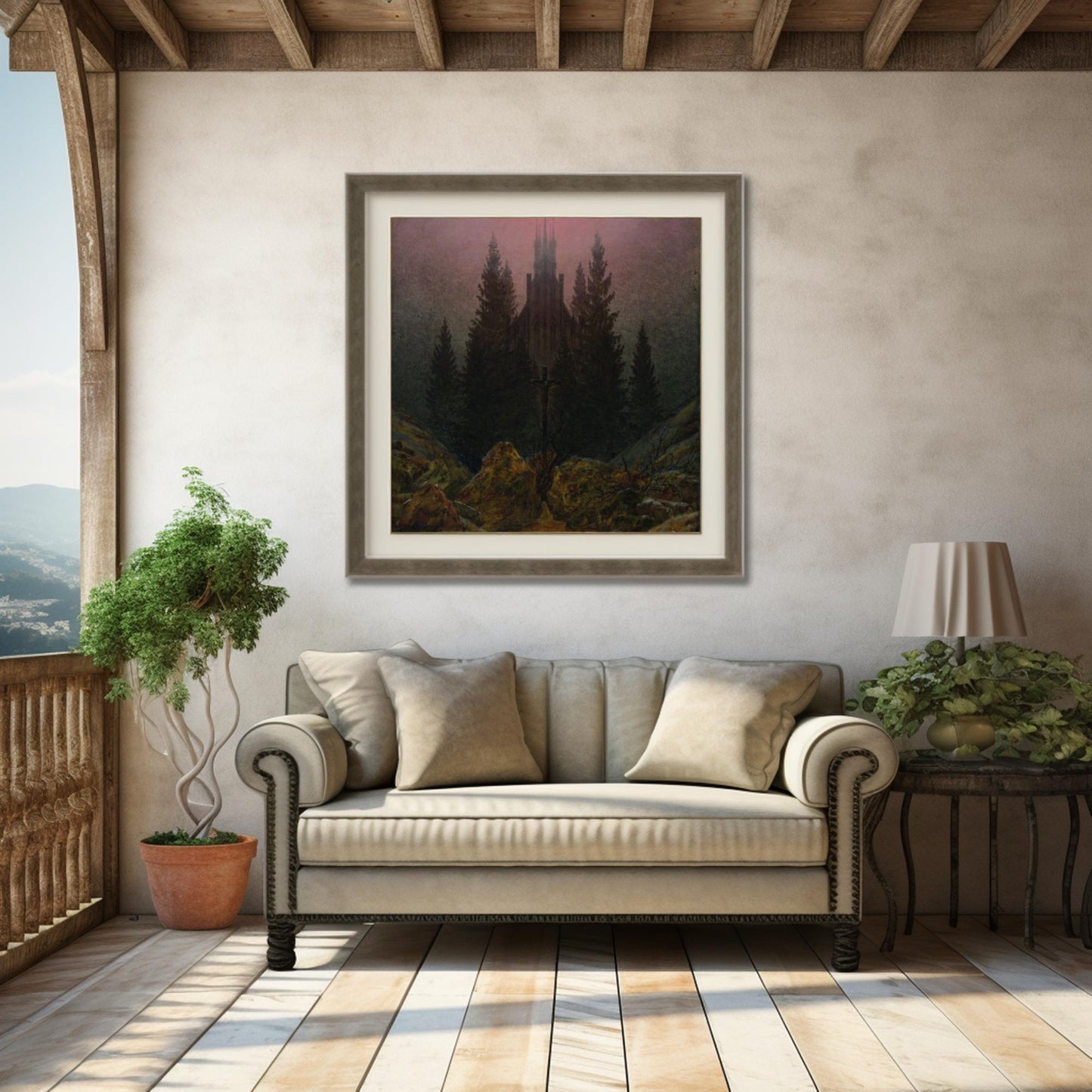 The Cross in the Mountains | Canvas