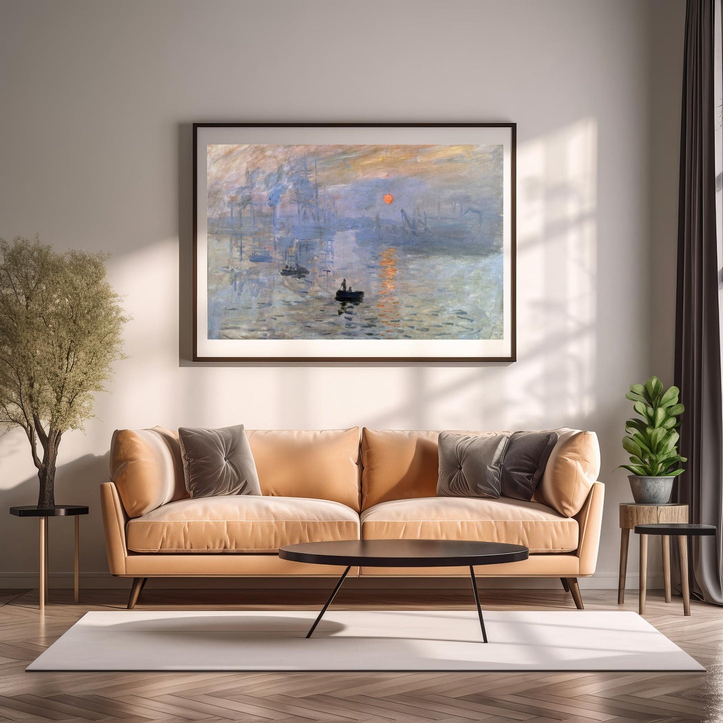 Impression, Sunrise | Metal Framed Poster