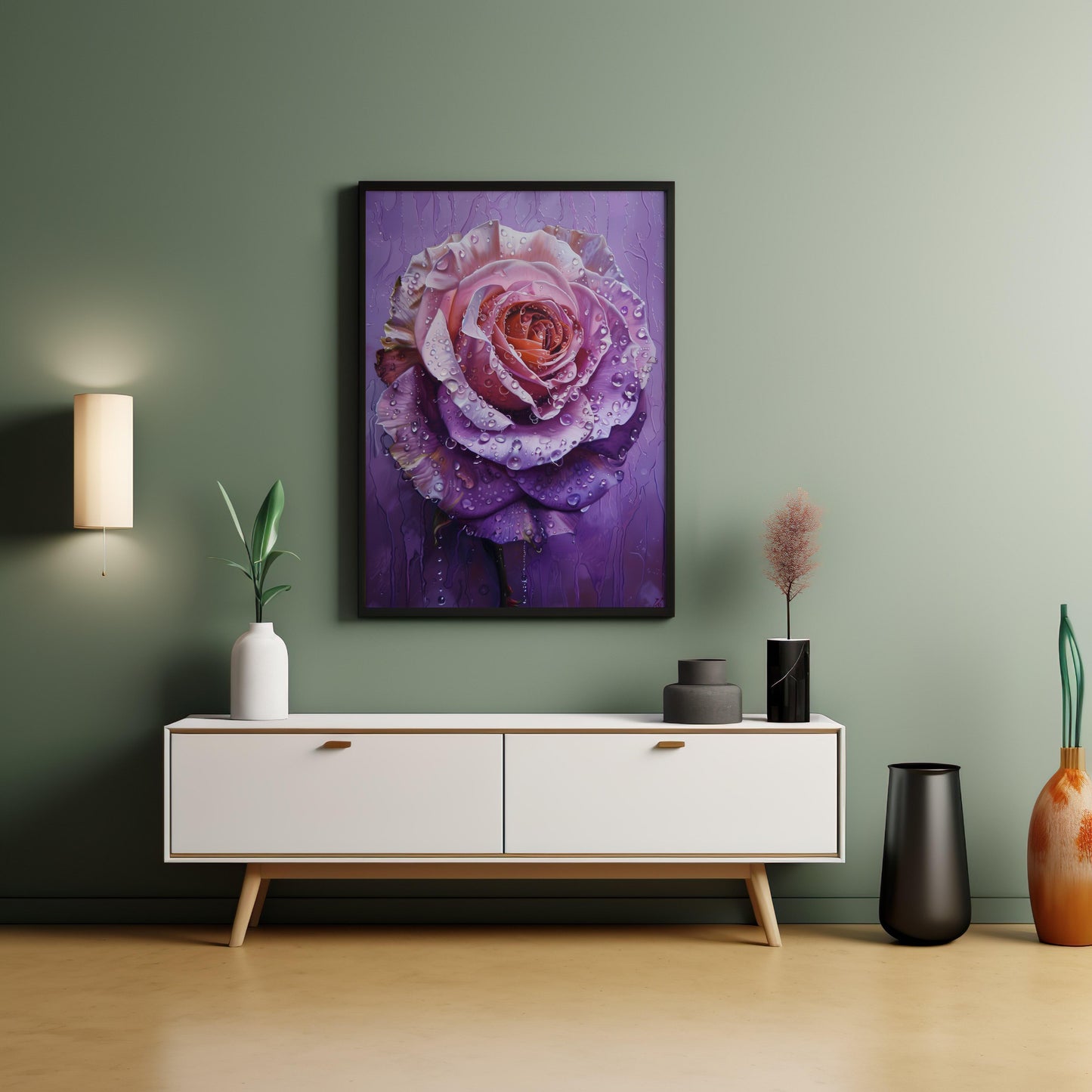 Dew-kissed Elegance | Brushed Aluminum Print