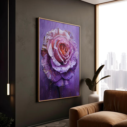 Dew-kissed Elegance | Brushed Aluminum Print