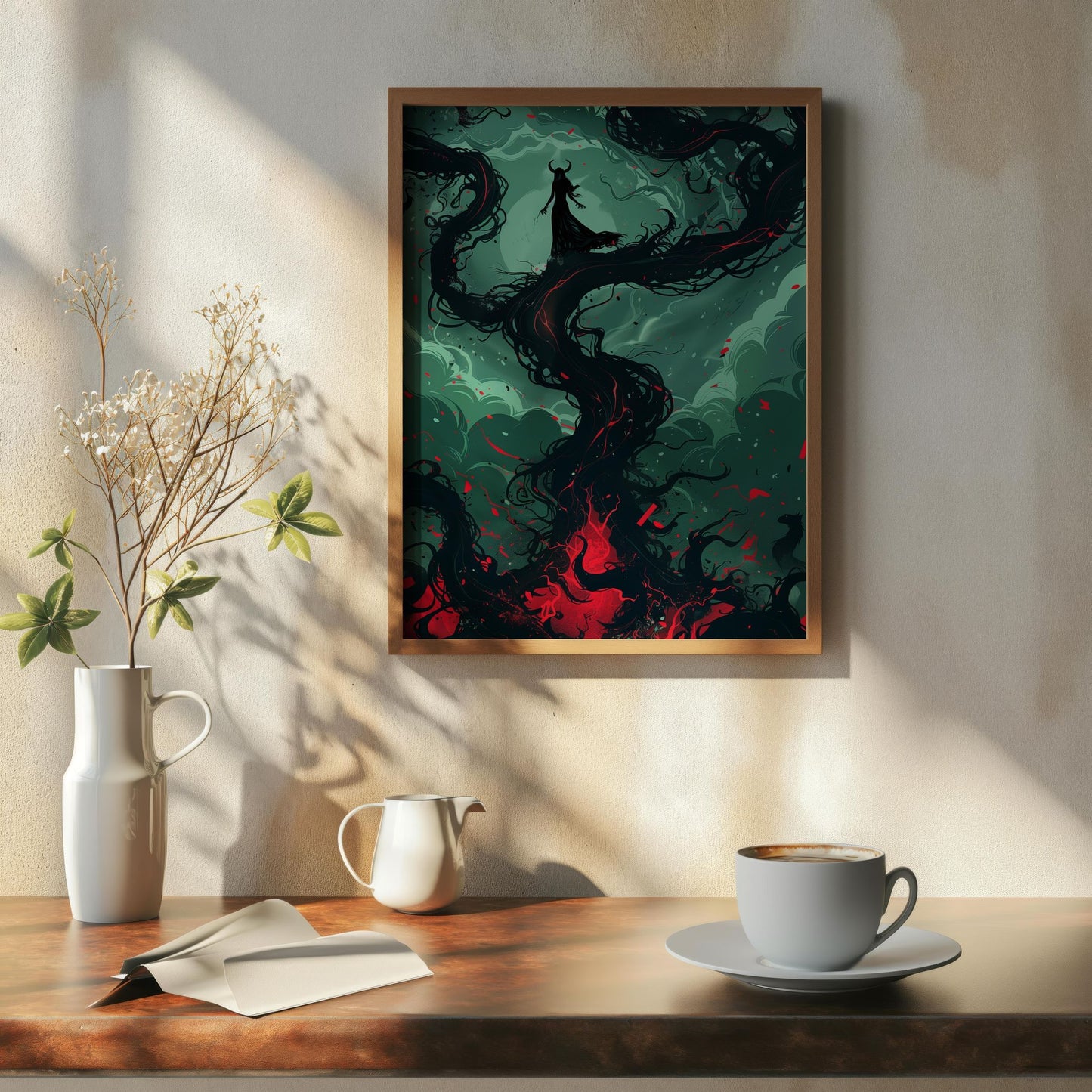 Abyssal Enchantress | Premium Wooden Framed Poster