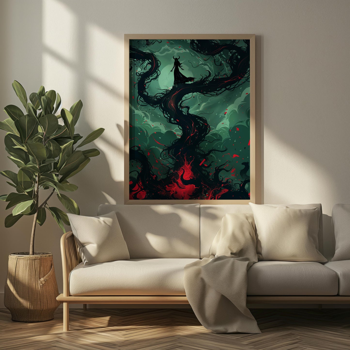 Abyssal Enchantress | Wooden Framed Poster