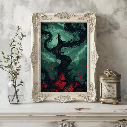 Abyssal Enchantress | Wooden Framed Poster