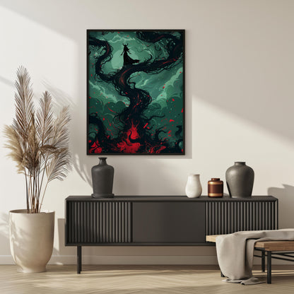 Abyssal Enchantress | Premium Wooden Framed Poster