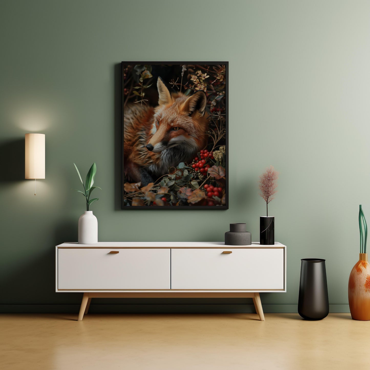 Autumn's Sentinel | Metal Framed Poster