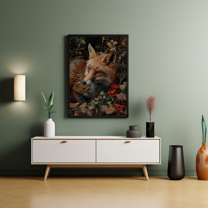 Autumn's Sentinel | Metal Framed Poster