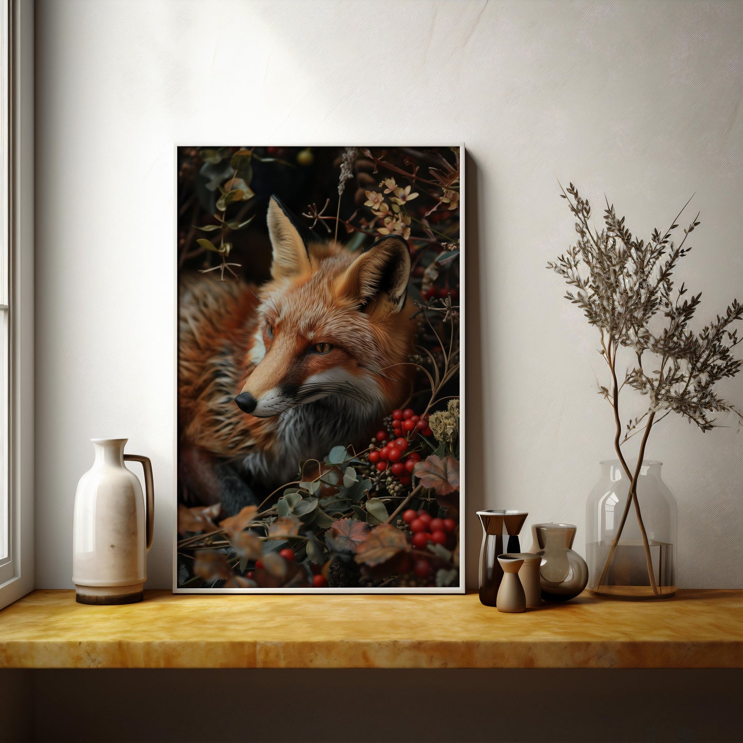 Autumn's Sentinel | Metal Framed Poster