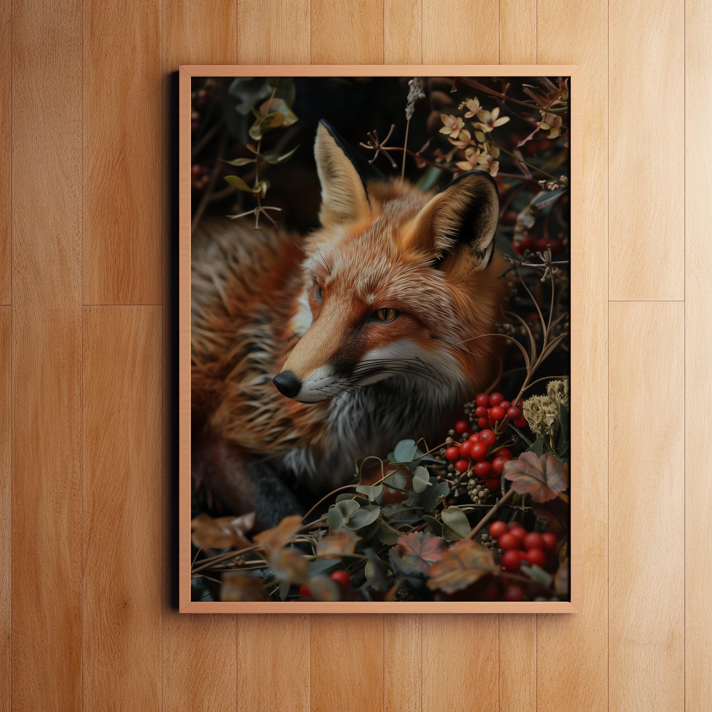 Autumn's Sentinel | Metal Framed Poster