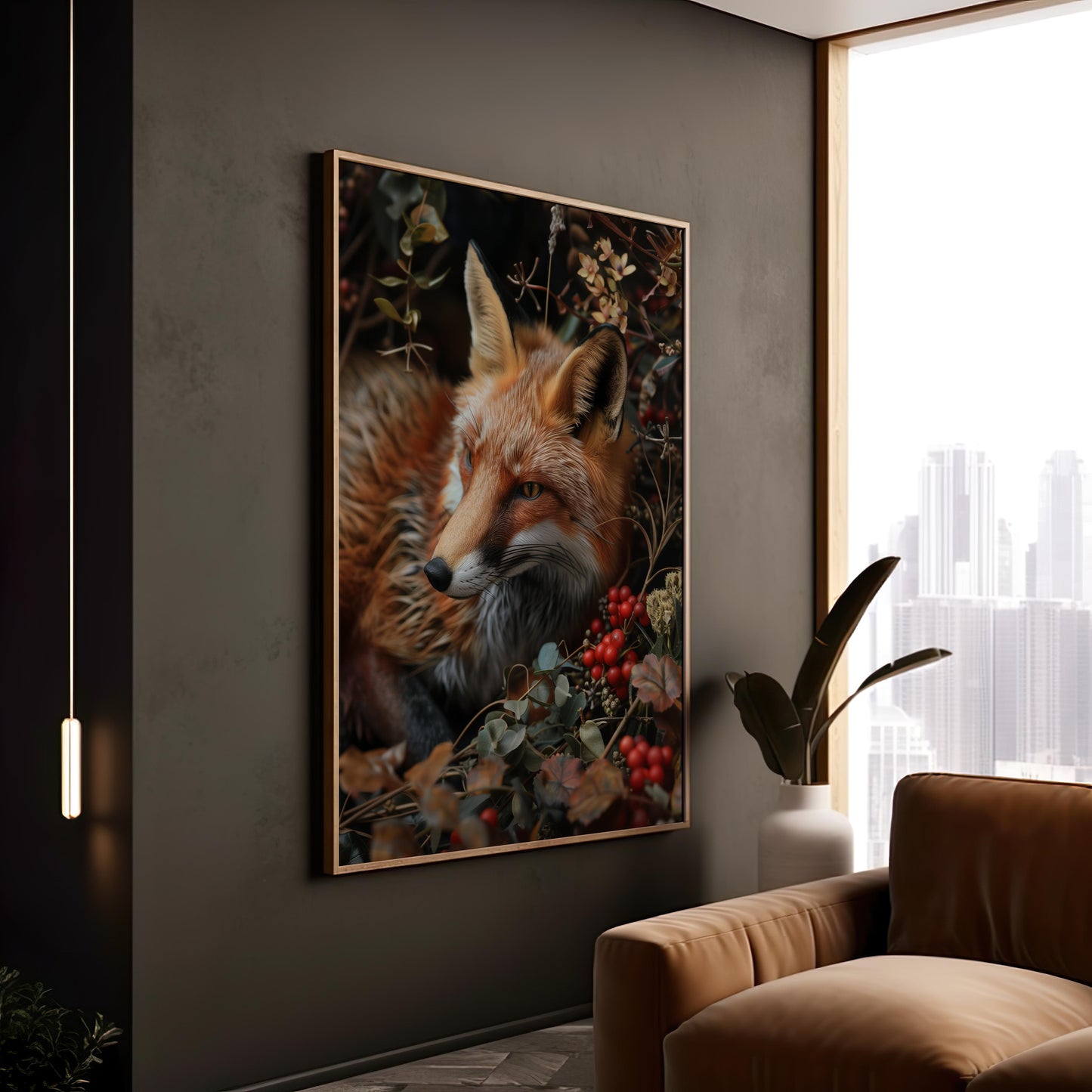 Autumn's Sentinel | Metal Framed Poster