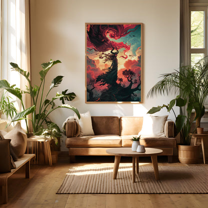 Twilight Tempest | Wooden Framed Poster