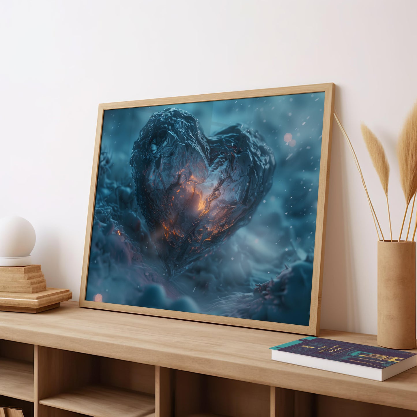 Frozen Embrace | Metal Framed Poster