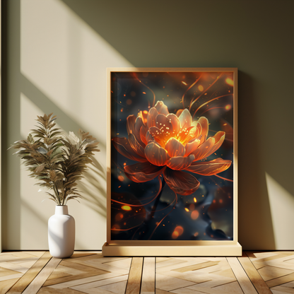 Stardust Serenade | Wooden Framed Poster