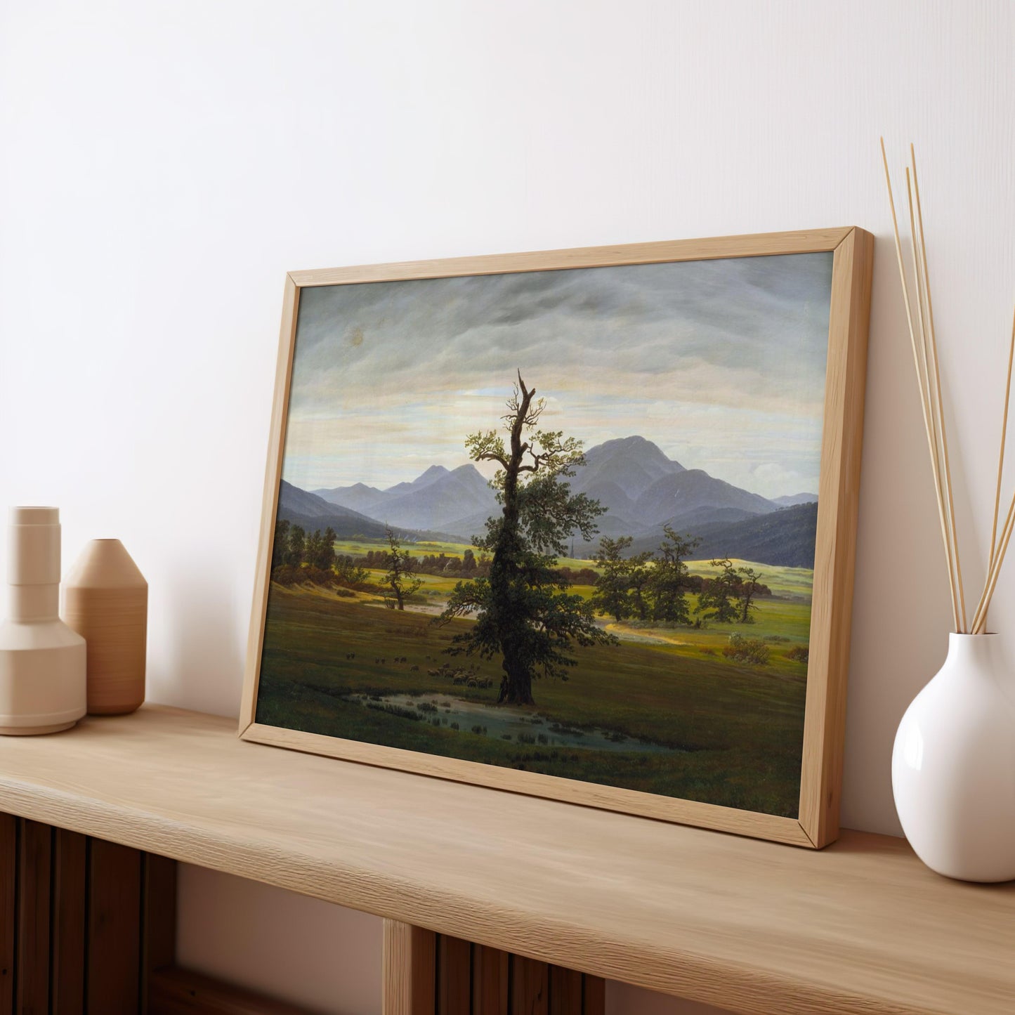 Solitary Tree | Premium Wooden Framed Poster