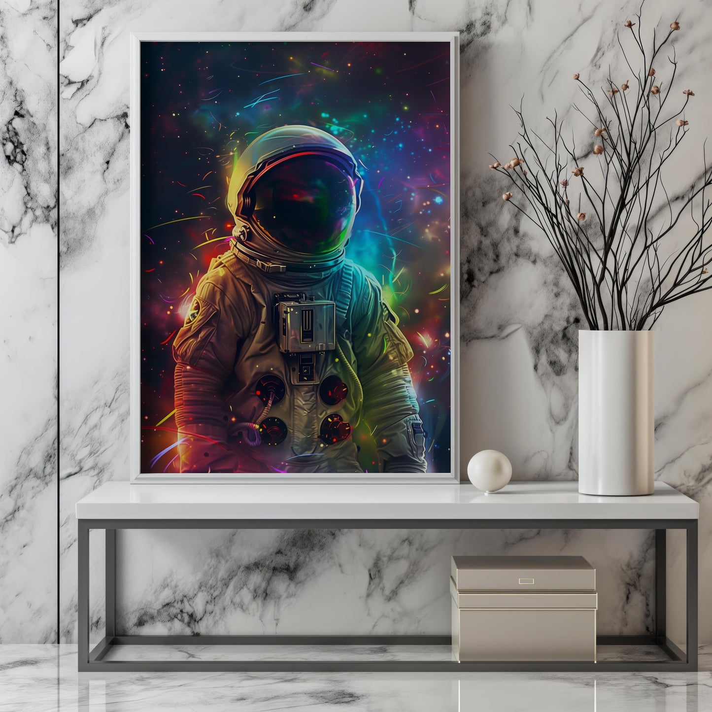 Cosmic Voyager | Metal Framed Poster