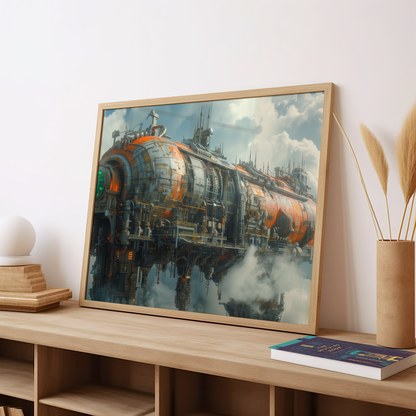 Colossus of the Clouds | Wooden Framed Poster