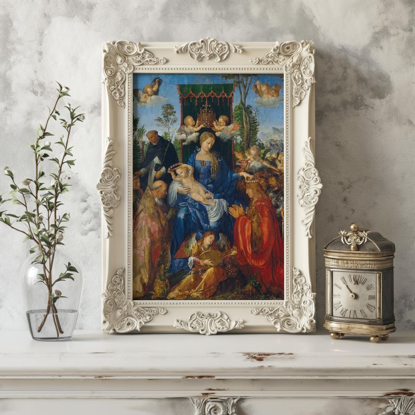 Feast of Rose Garlands | Premium Wooden Framed Poster