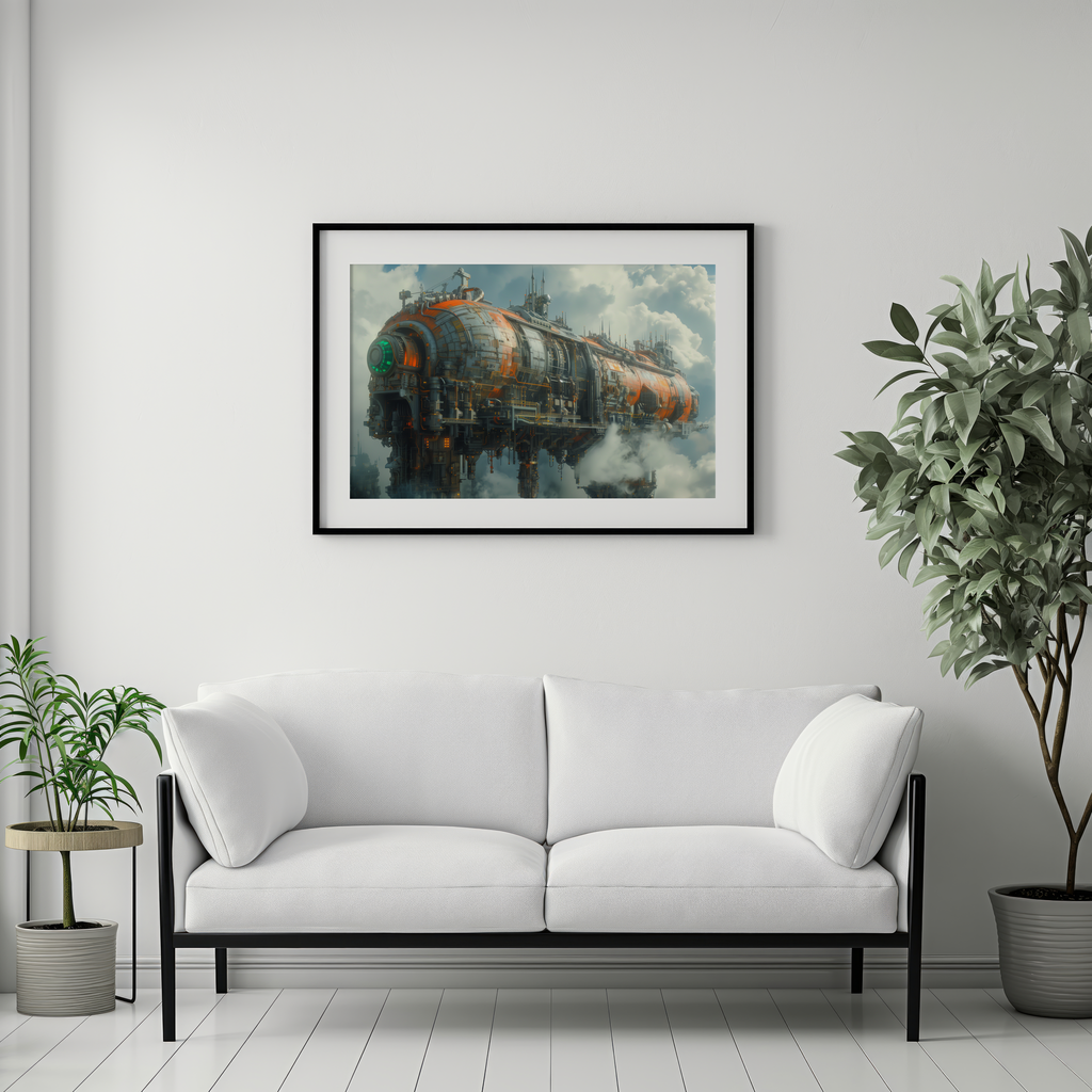 Colossus of the Clouds | Metal Framed Poster