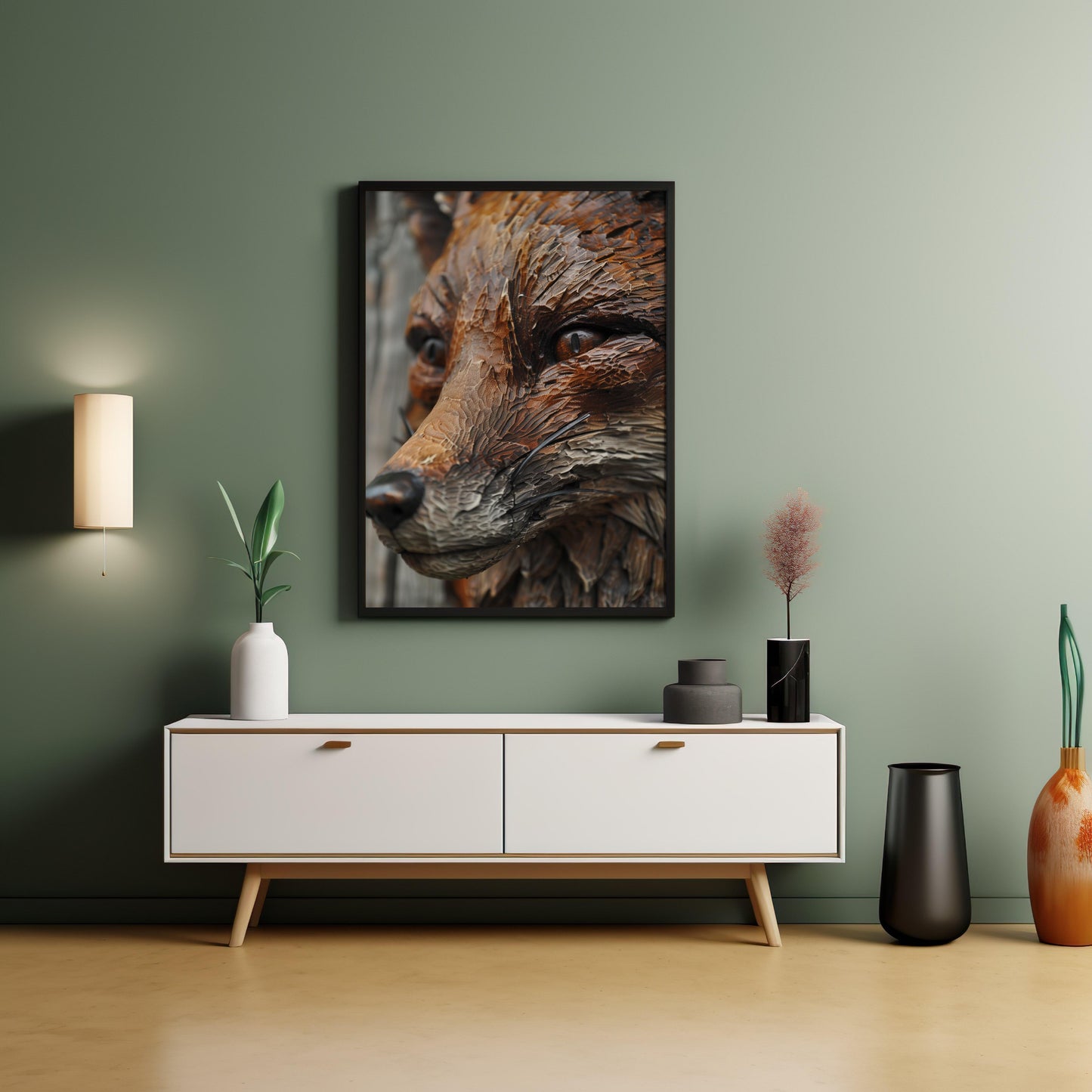 Woodland Watcher | Wooden Framed Poster