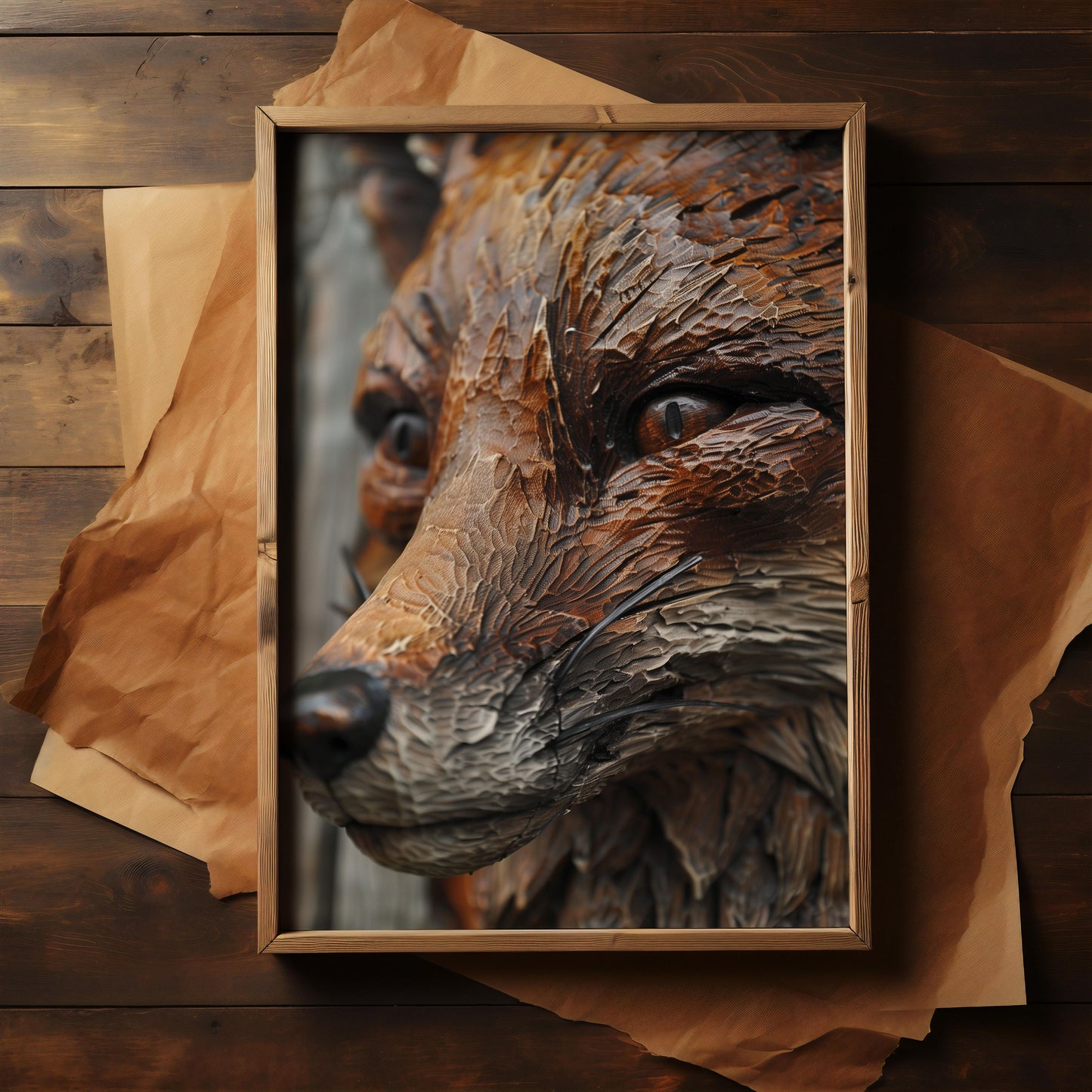 Woodland Watcher | Brushed Aluminum Print