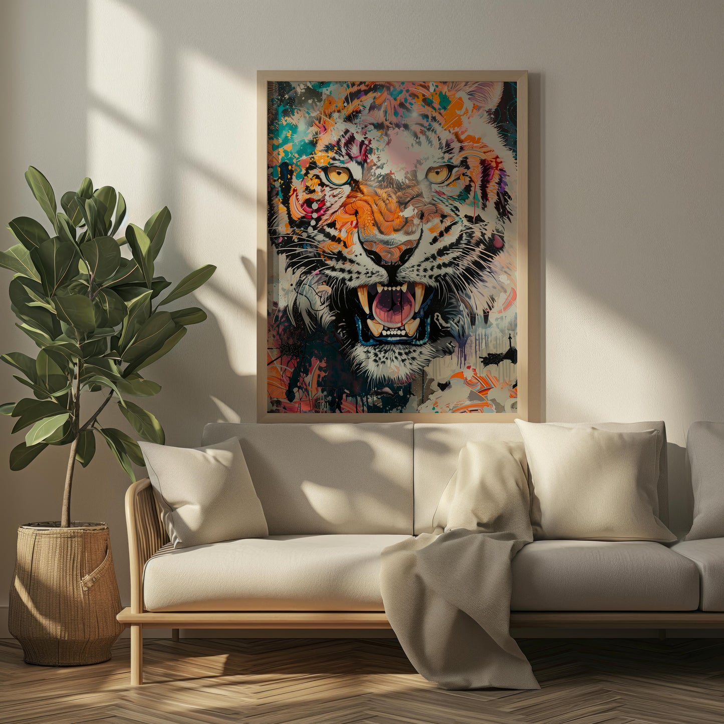 Feral Whispers | Premium Wooden Framed Poster