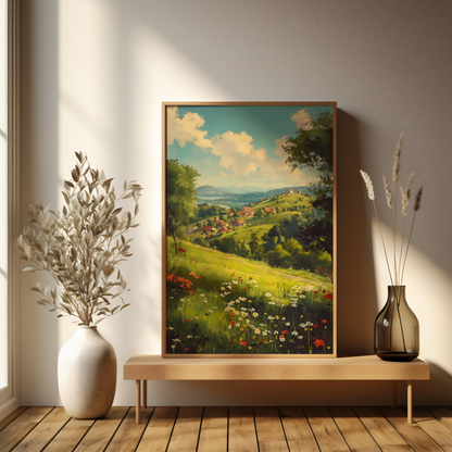 Whispering Meadows | Wooden Framed Poster