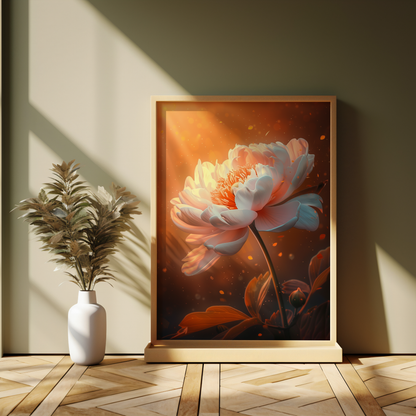 Radiant Bloom | Wooden Framed Poster