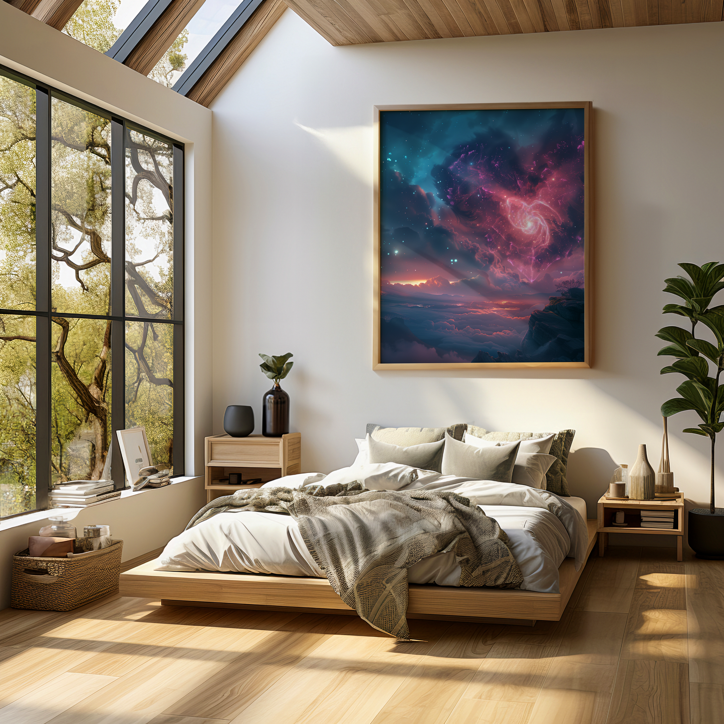 Whispers of the Cosmic Dance | Wooden Framed Poster