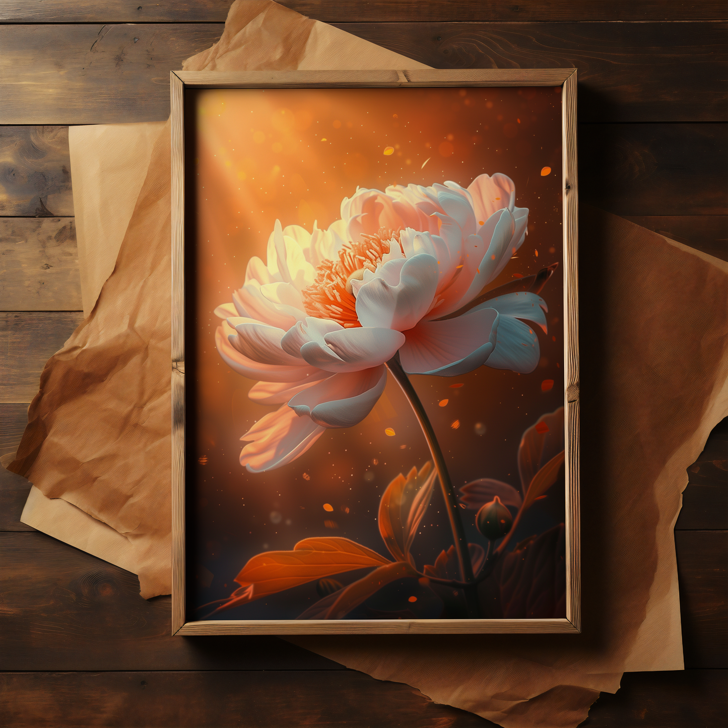 Radiant Bloom | Wooden Framed Poster