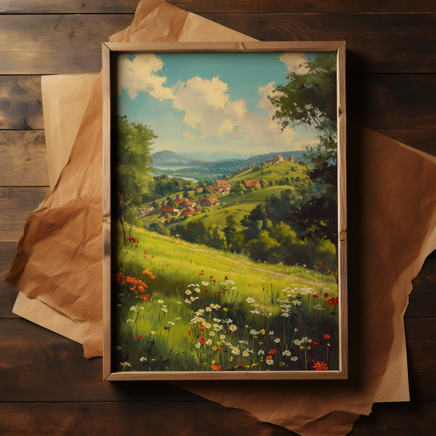 Whispering Meadows | Wooden Framed Poster