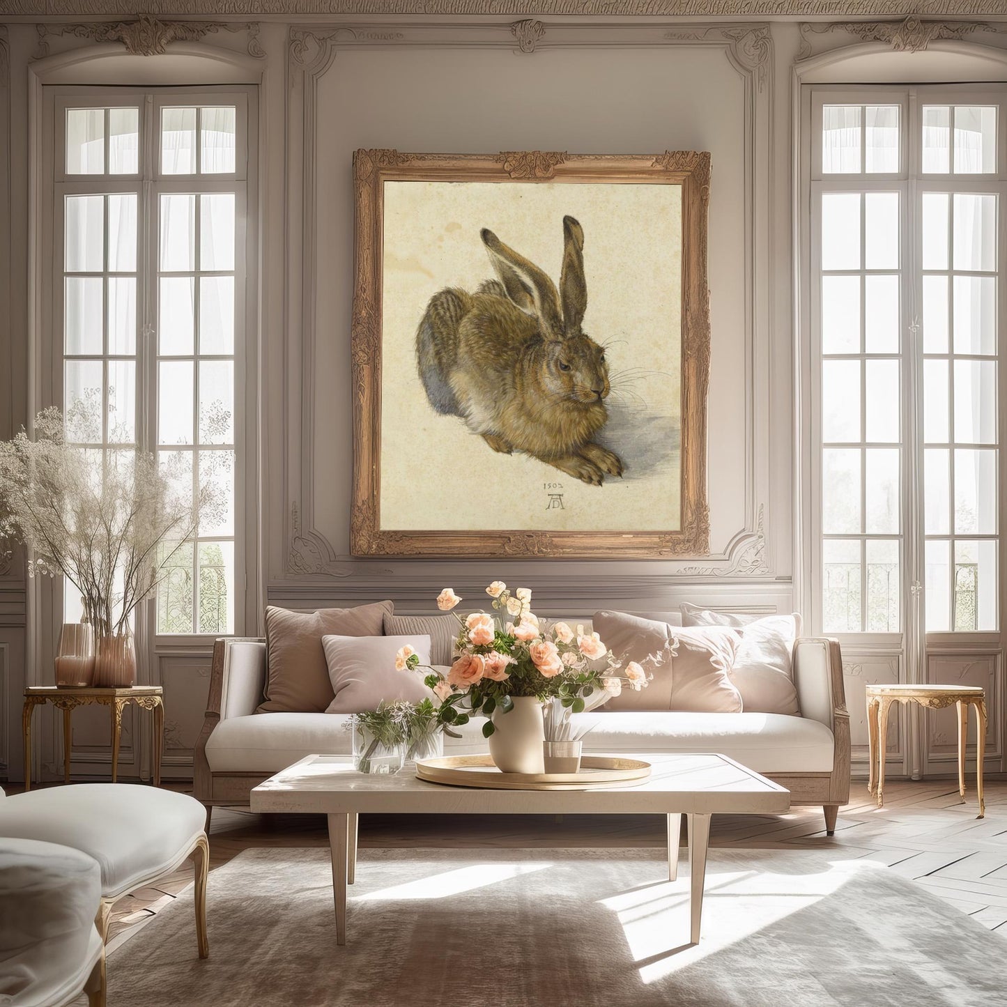 Young Hare | Metal Framed Poster