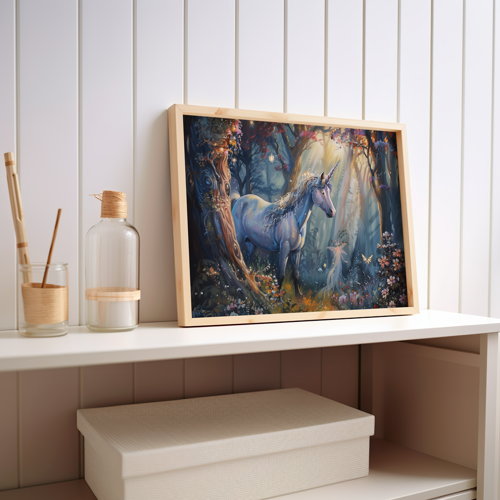 Mystical Glade Guardian | Wooden Framed Poster