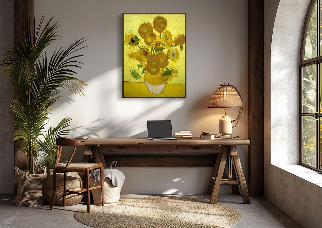 Sunflowers | Metal Framed Poster