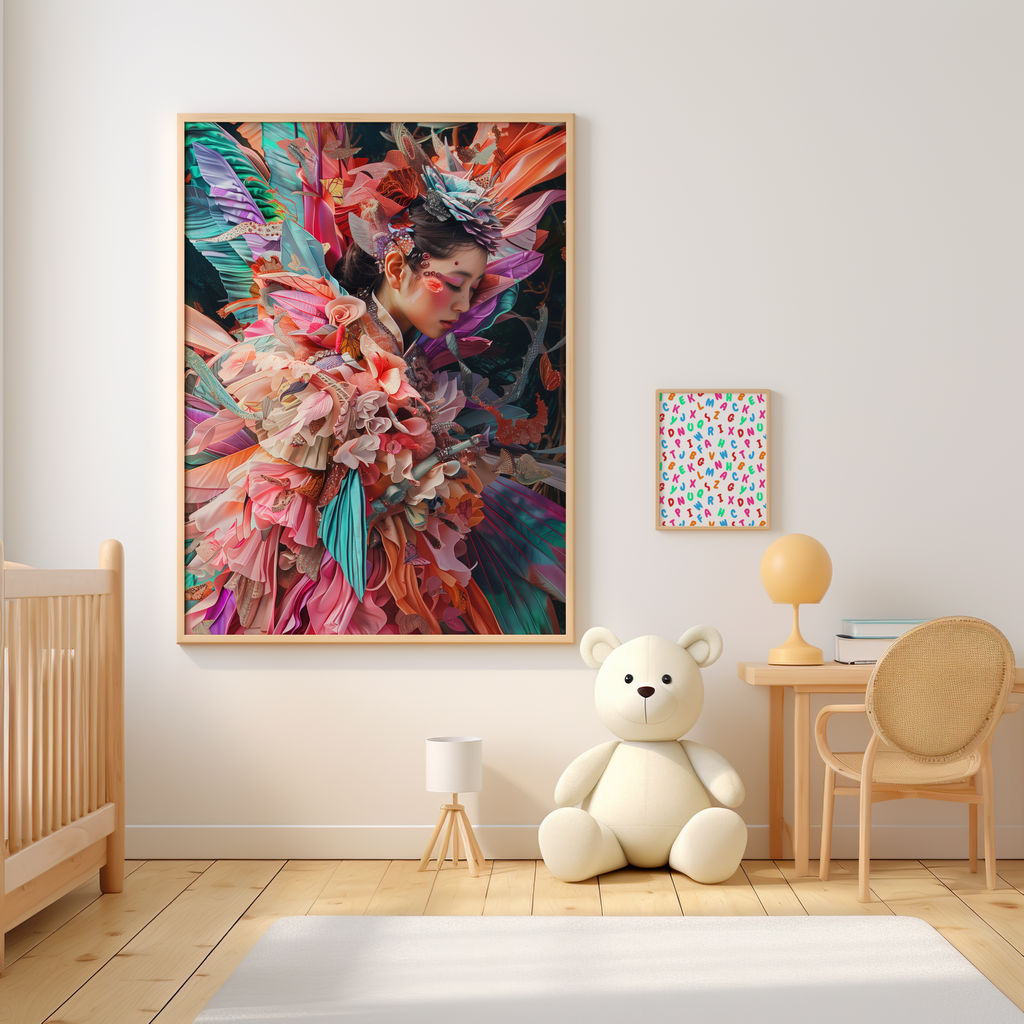 Elegy of the Floral Empress | Brushed Aluminum Print