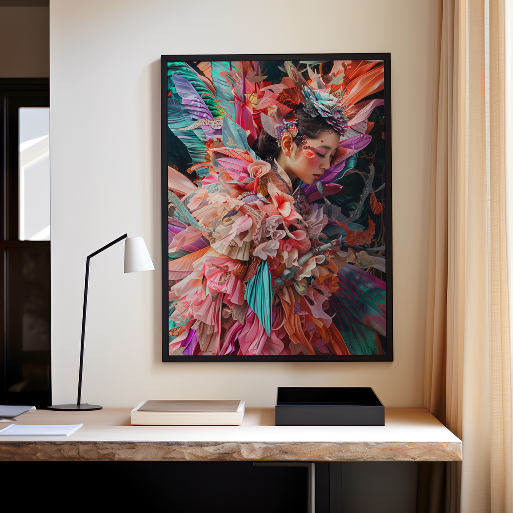 Elegy of the Floral Empress | Brushed Aluminum Print