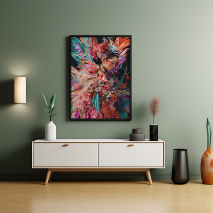 Elegy of the Floral Empress | Brushed Aluminum Print