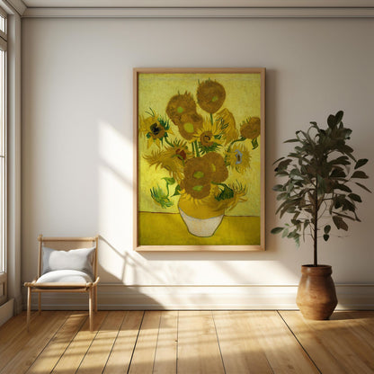 Sunflowers | Wooden Framed Poster