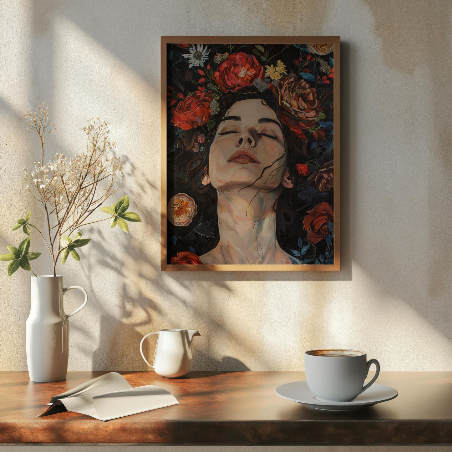 Bloom of Serenity | Premium Wooden Framed Poster