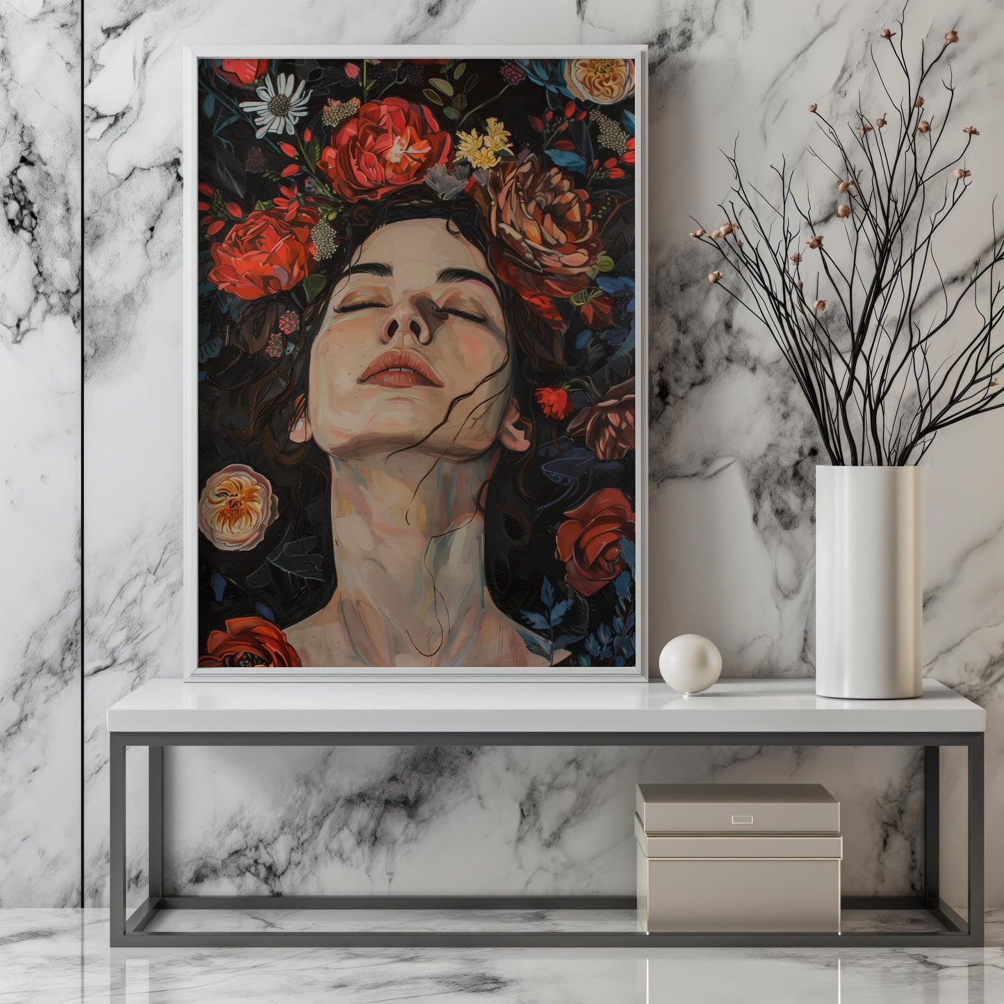 Bloom of Serenity | Premium Wooden Framed Poster