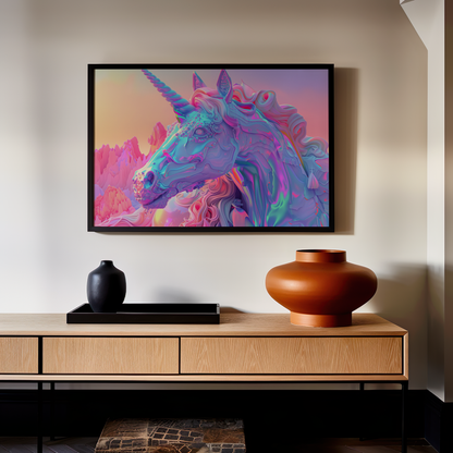 Ethereal Spectrum Sovereign | Brushed Aluminum Print