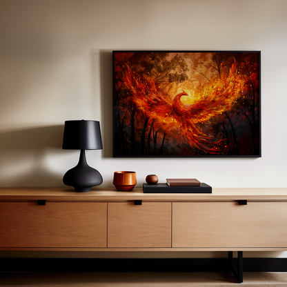 Resurgence of the Phoenix | Brushed Aluminum Print