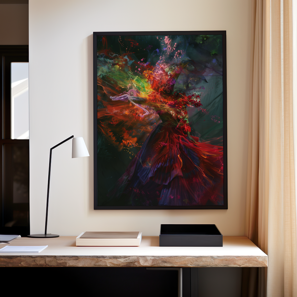 Vortex of the Vivid Maelstrom | Brushed Aluminum Print