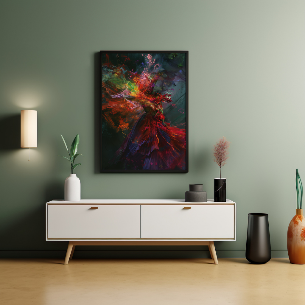 Vortex of the Vivid Maelstrom | Wooden Framed Poster