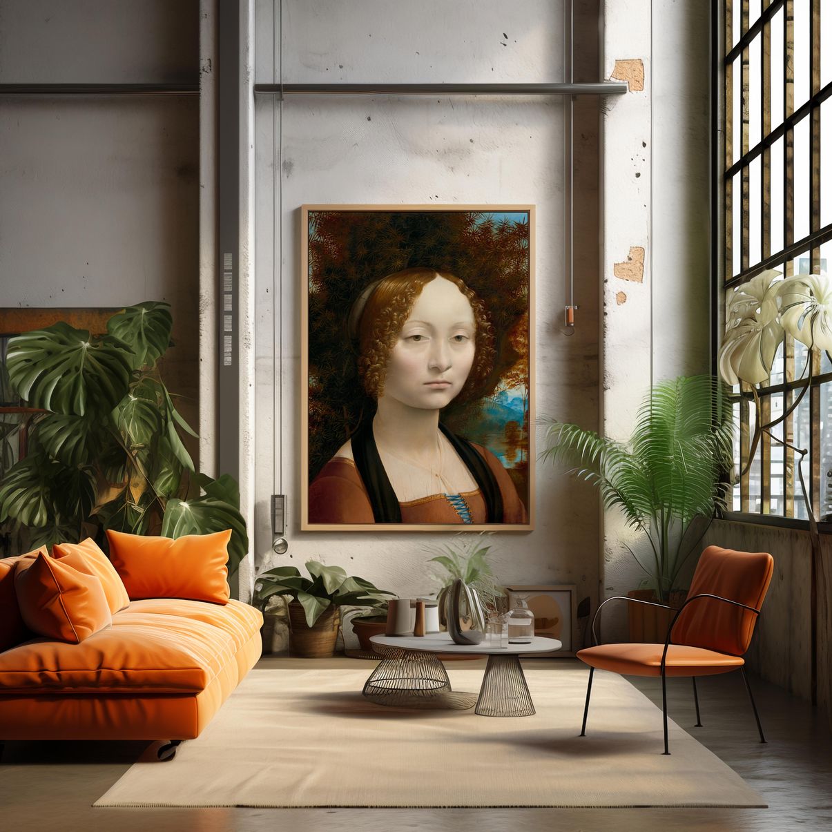 Ginevra de' Benci | Premium Wooden Framed Poster