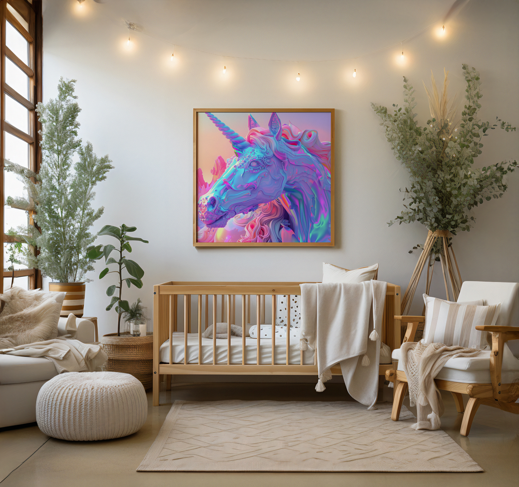 Ethereal Spectrum Sovereign | Wooden Framed Poster